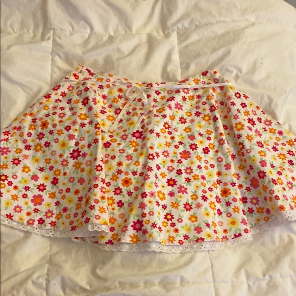 Guess Floral Kids Skirt - Pink, Orange, White - Picture 1 of 5